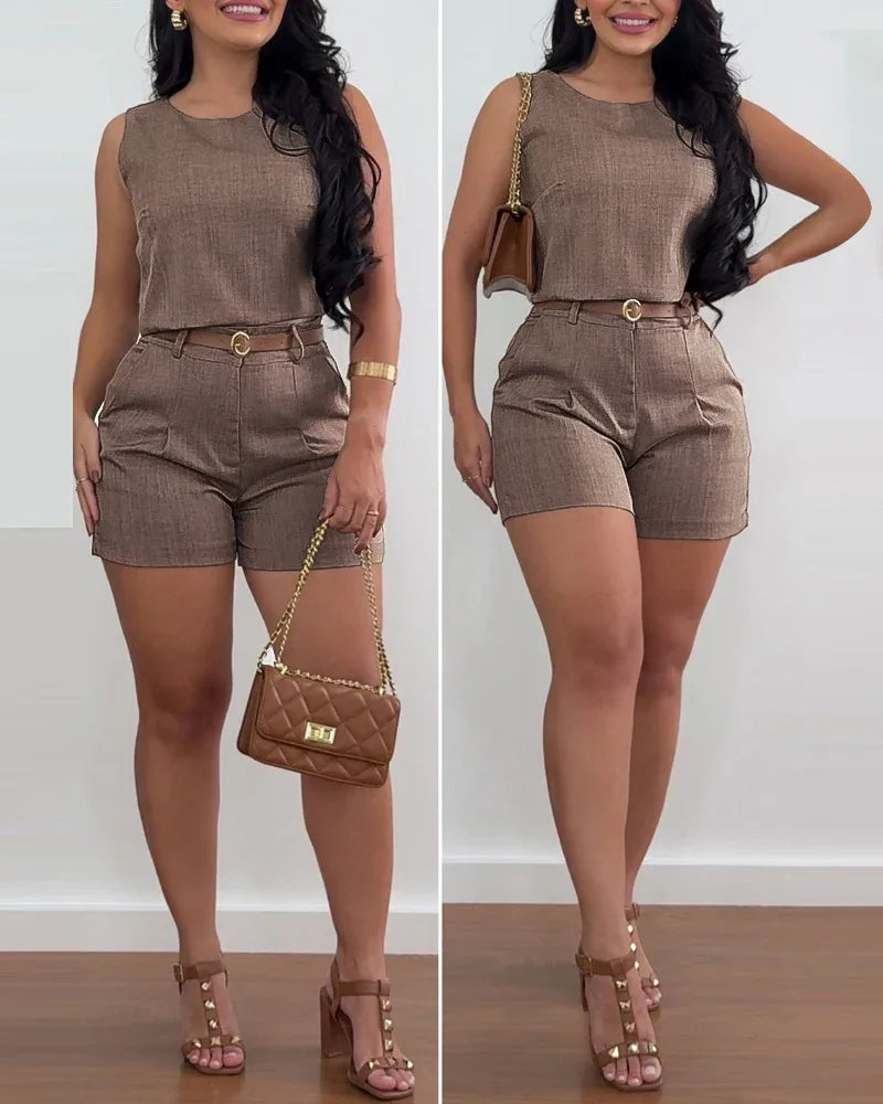 Casual Sexy Elegant 2 Pieces Outfit Set - Empire P.E