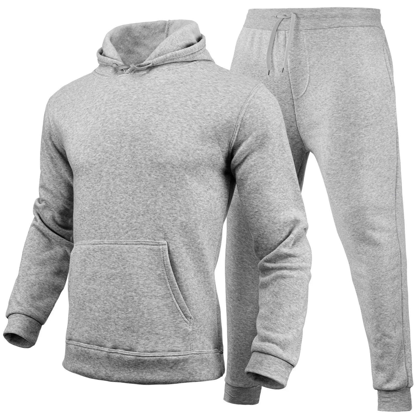 Men's Hooded Pullover + Sweatpants Sports Suit