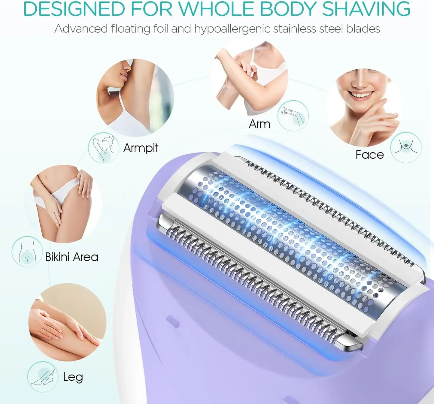 4in1 Women Epilator Electric Shaver Rechargeable - Empire P.E