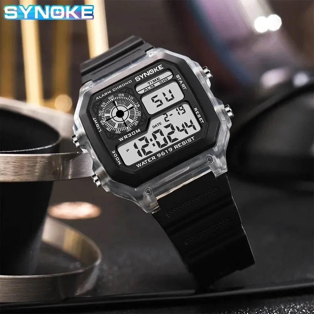 SYNOKE Digital Watches Men Sports Luminous Multifunction Waterproof Women Wristwatch Outdoor and Running Student Seven Lights - Empire P.E