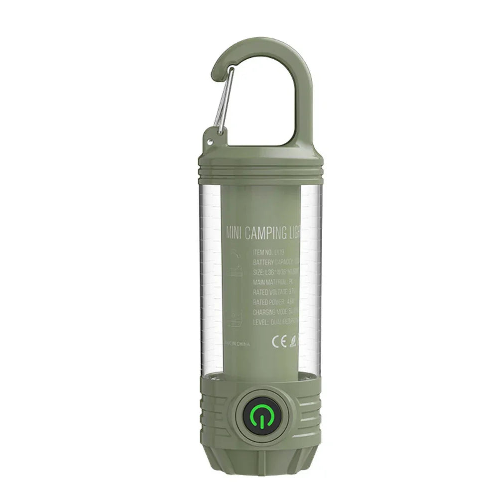 2 in 1 LED Camping Light High Bright Flashlight USB Rechargeable - Empire P.E