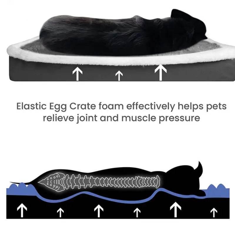 Dog Bed Mat with Zipper Remolvable Pet Mattress for Dog Sleeping Mat Washable Dog Mattress Pet Pad Cushion for Small Medium Pet - Empire P.E