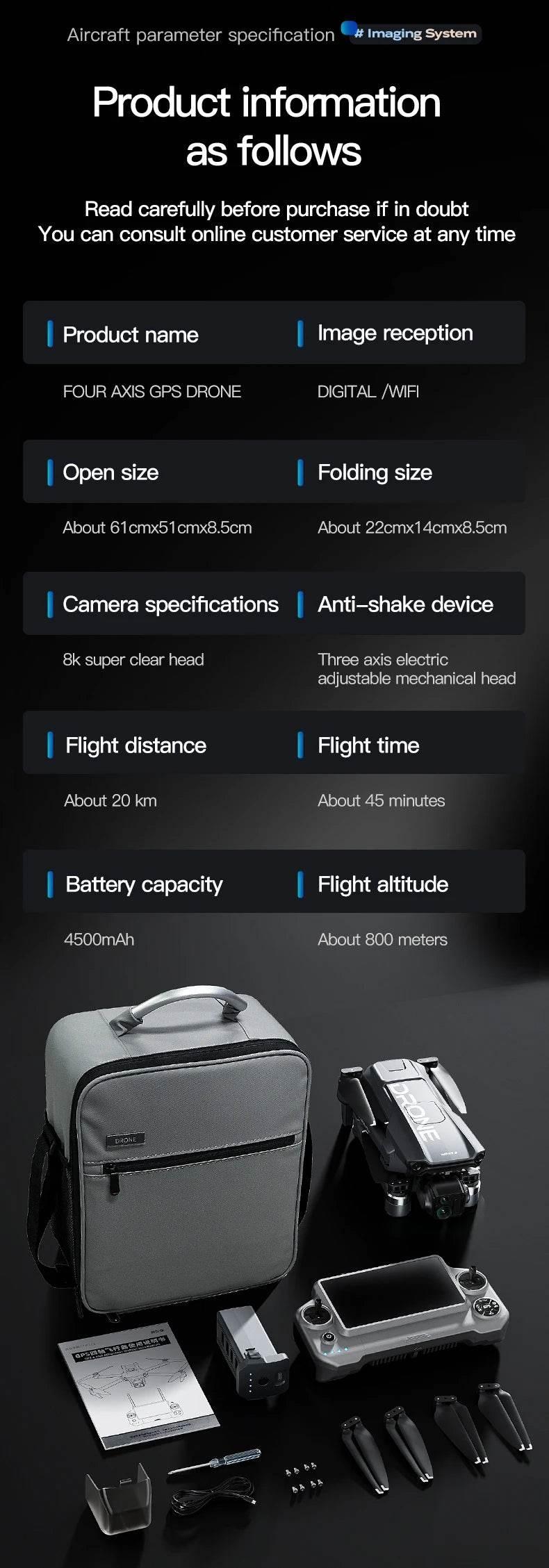 2025 new Wing 6 drone professional aerial photography HD 8K With Screen Remote Control Aircraft 20 Kilometer Obstacle Avoidance - Empire P.E