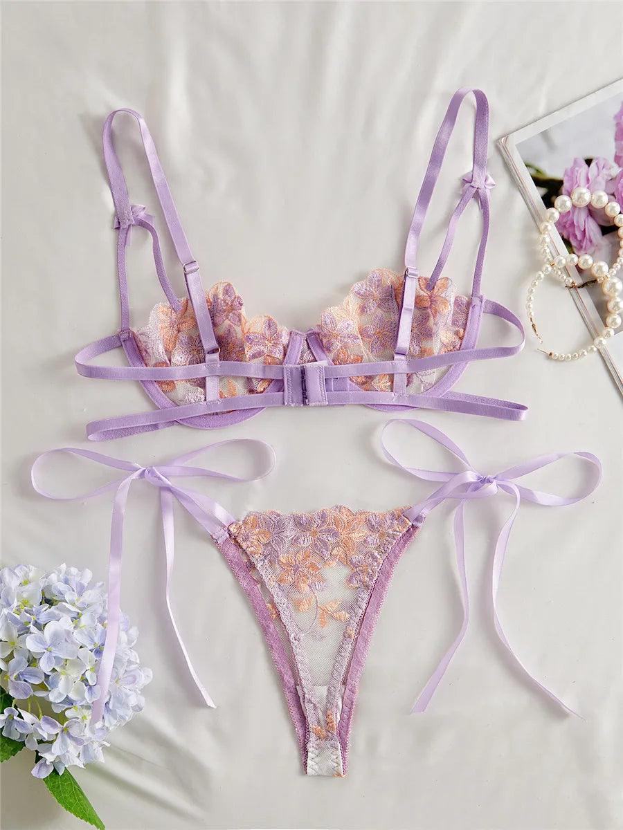 Sexy Lingerie Set Women Embriodey - Empire P.E