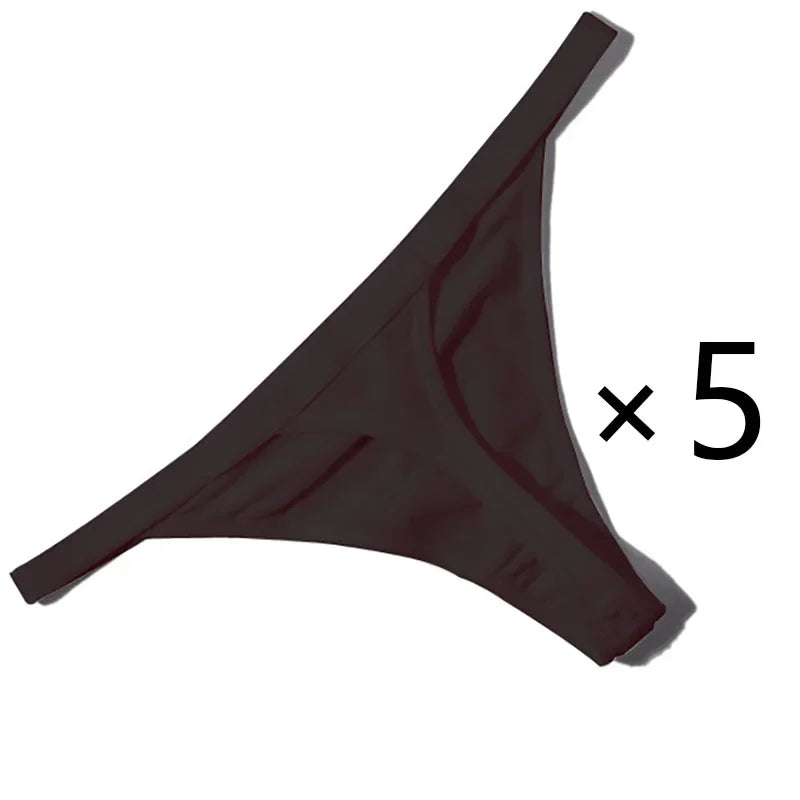 5PCS/Set Women Cotton G-string Panties Thongs Underwear - Empire P.E