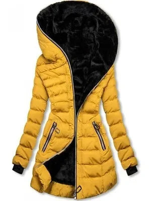 Women's Hooded Cotton-padded Jackets - Empire P.E