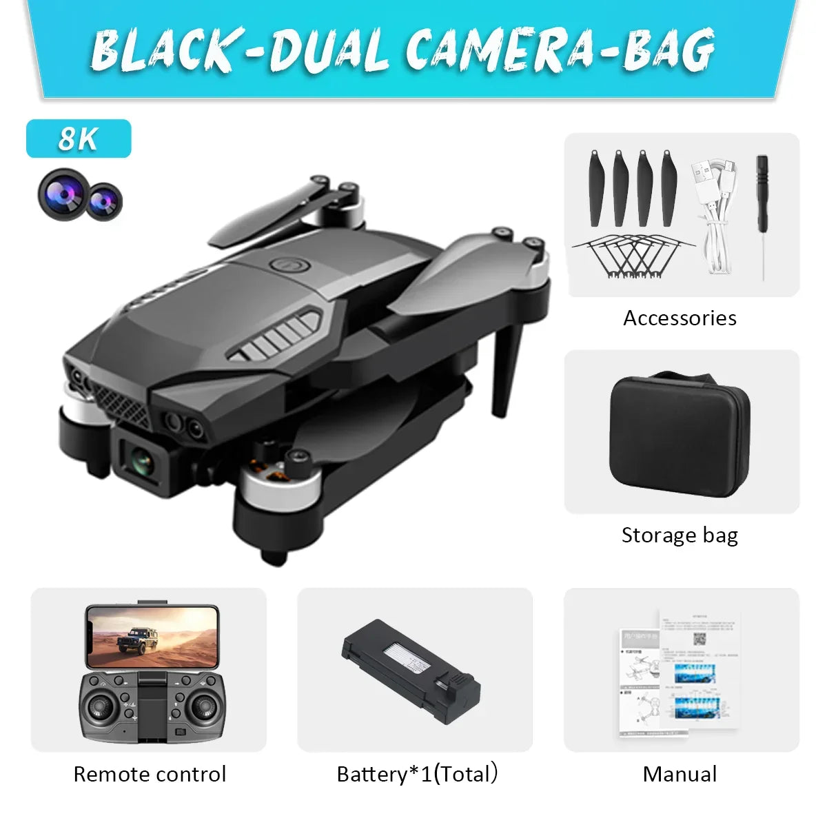 New Drone Professional Dual Camera