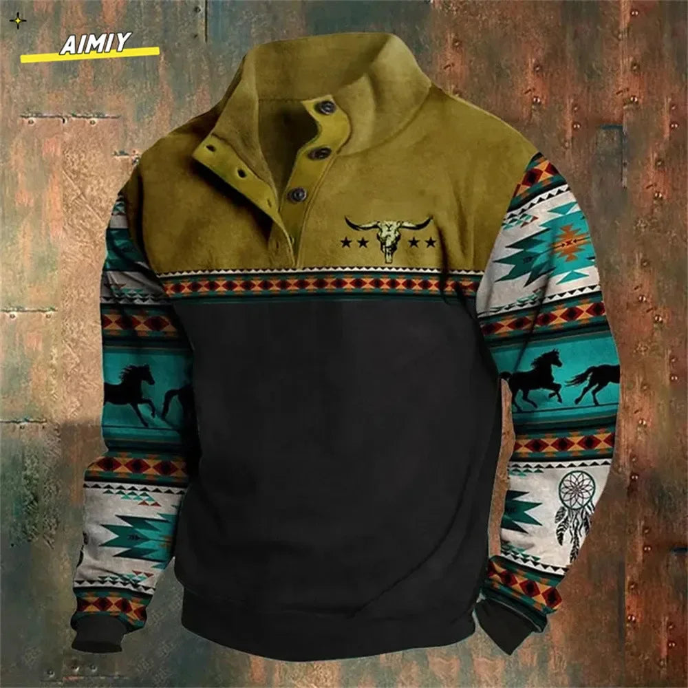 Vintage Men's Hoodie Casual Jacket - Empire P.E