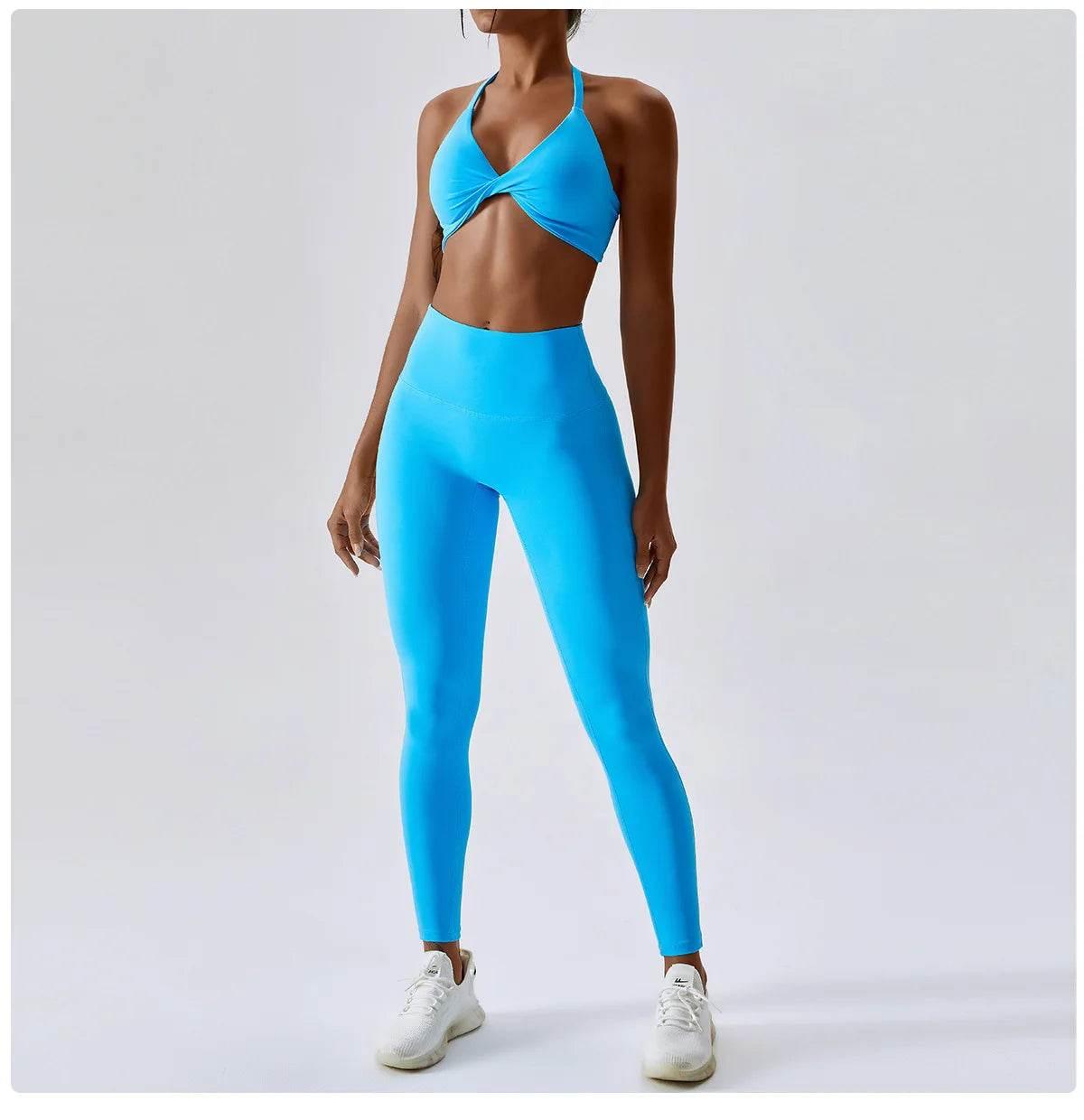 Yoga Set Women's Tracksuit Fitness Sports Set Workout Clothes For Women Gym Set Women Outfits Sports Bra Yoga Pants Yoga Suit - Empire P.E