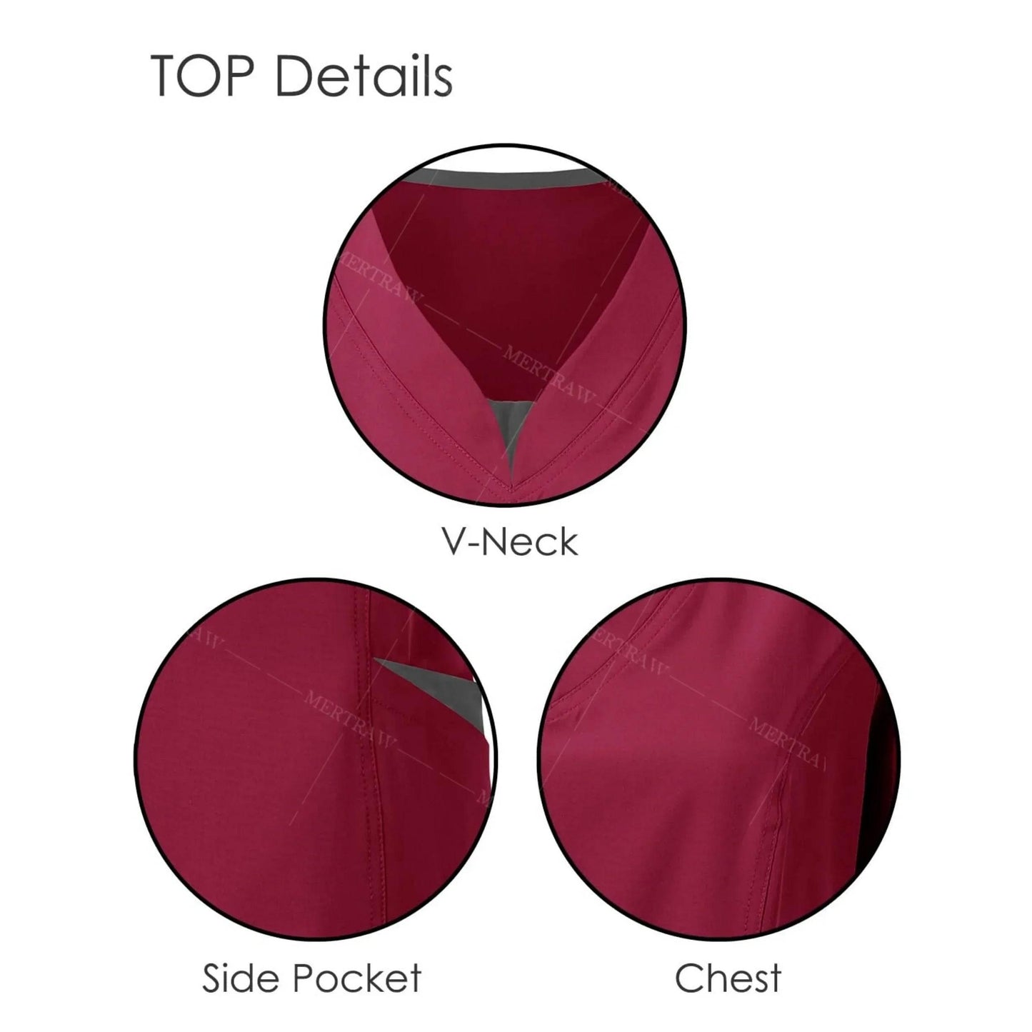 Scrub Set for Women Nurse V Neck Plus Size Scrubs Tops and Pants - Empire P.E