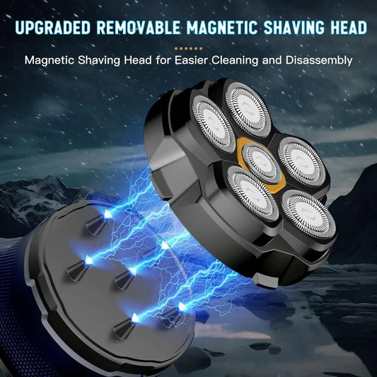Electric Head Shavers for Men 6D Magnetic Razor Hair Trimmer - Empire P.E