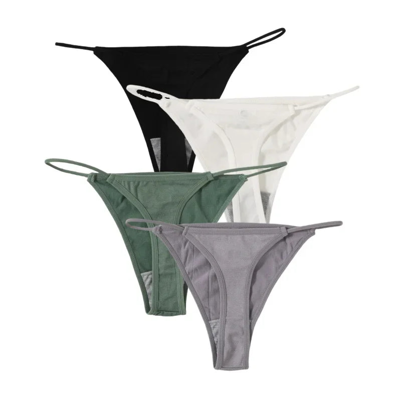 4Pcs/Set Women G-String Seamless Panties Underwear Sexy Lingerie - Empire P.E