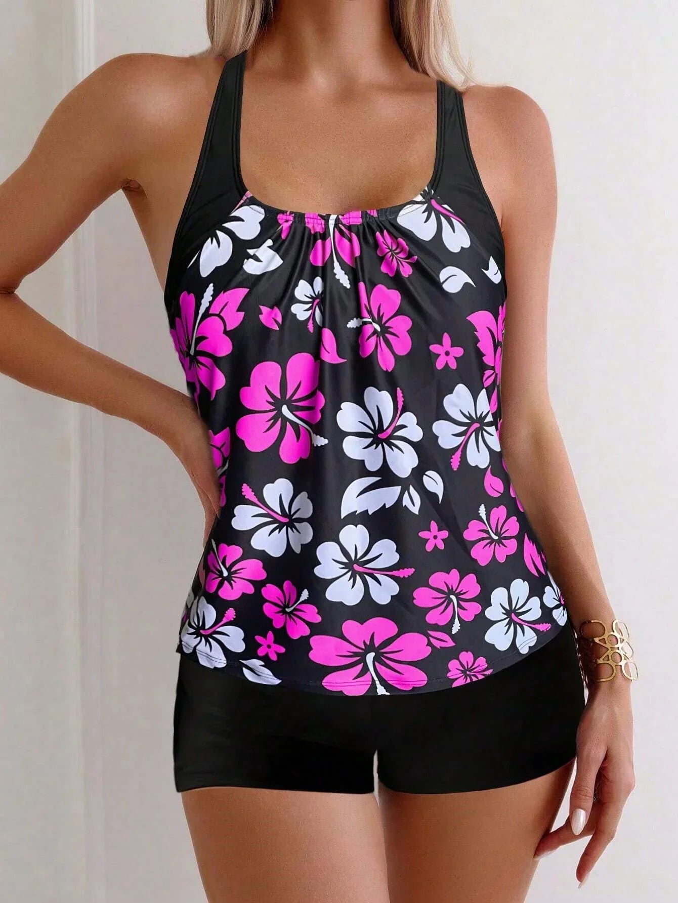 2025 Sexy Floral Tankini Swimsuit - Empire P.E