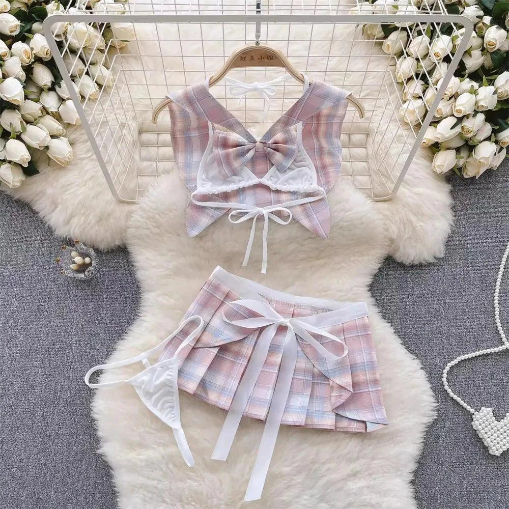 Hollow Out Cosplay Lingerie Lace Backless Jumpsuit - Empire P.E