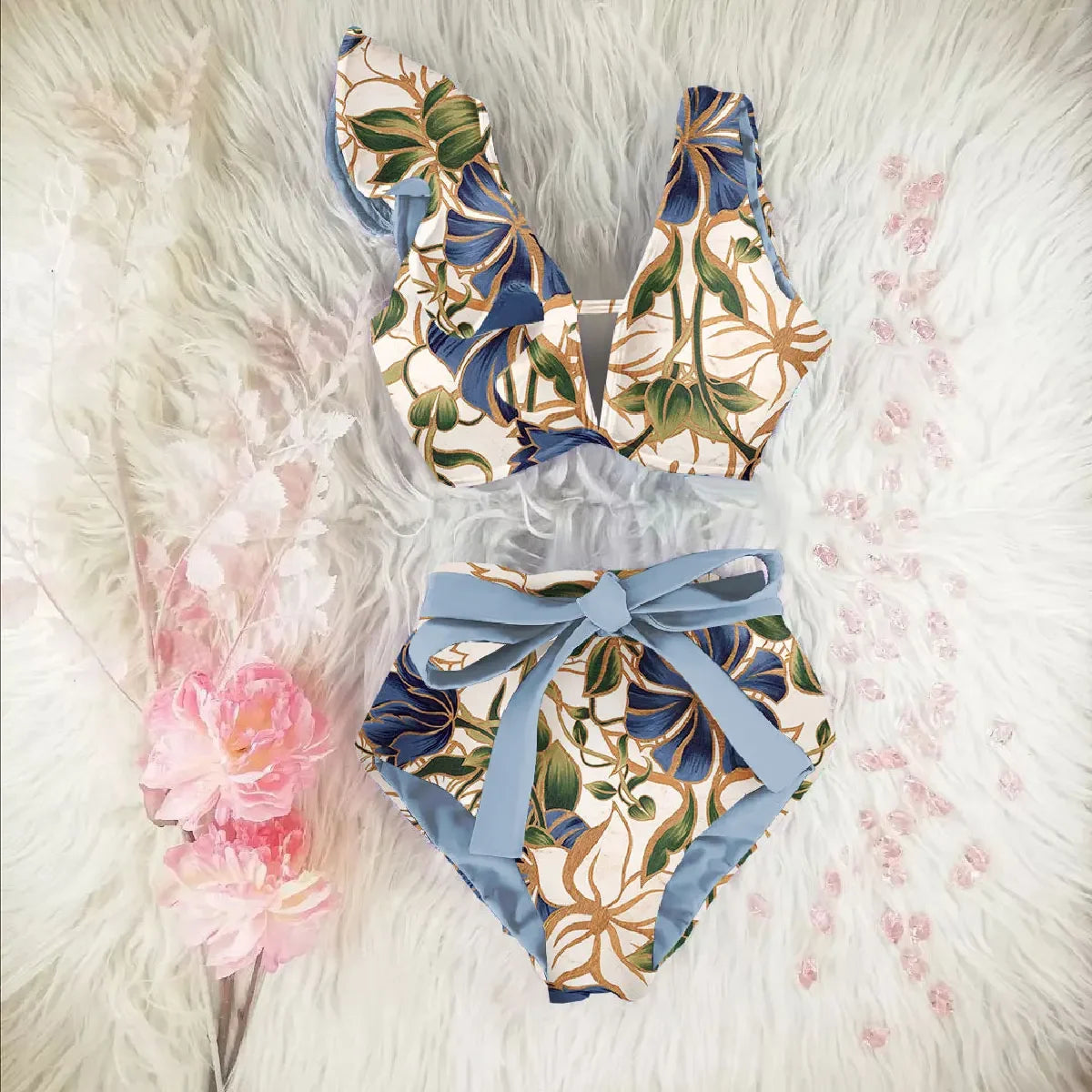 2025 New High Waist Bikini Swimsuit - Empire P.E