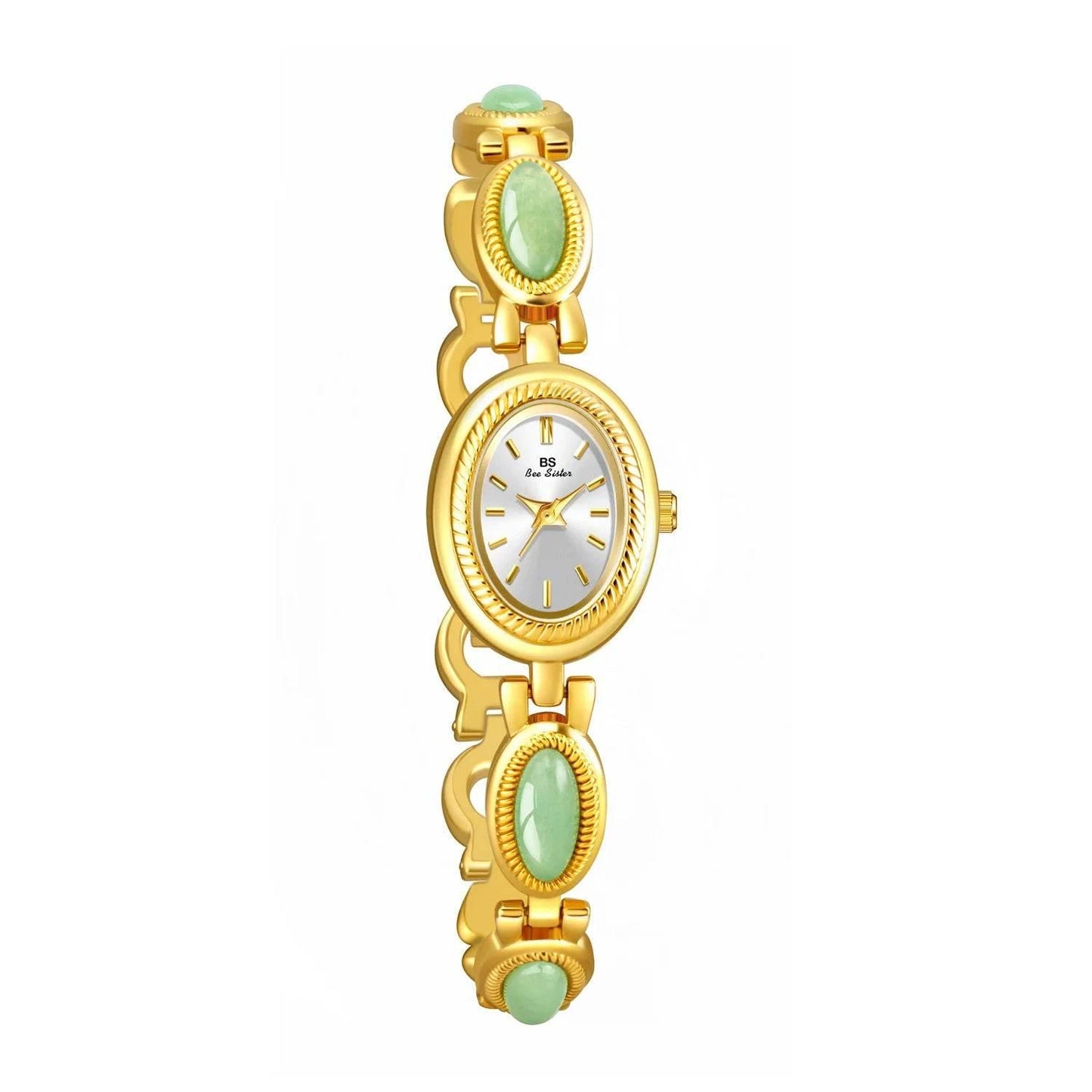 UTHAI Women's Watch Ladies Bracelet Luxury Brand Waterproof Retro Natural Dongling Stone Hotan Jade Advanced Chain Watches Gift - Empire P.E