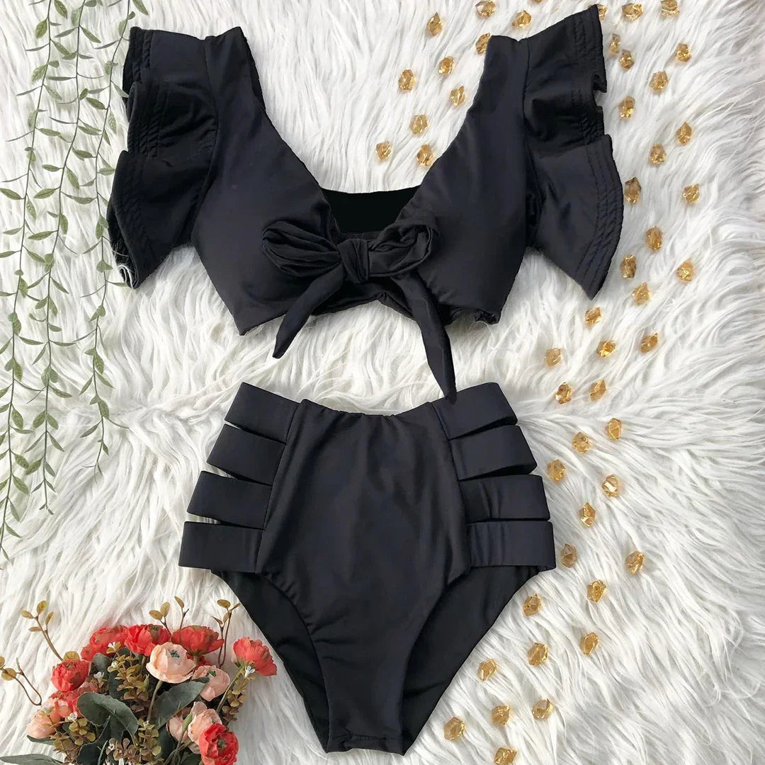 2025 New High Waist Bikini Swimsuit - Empire P.E