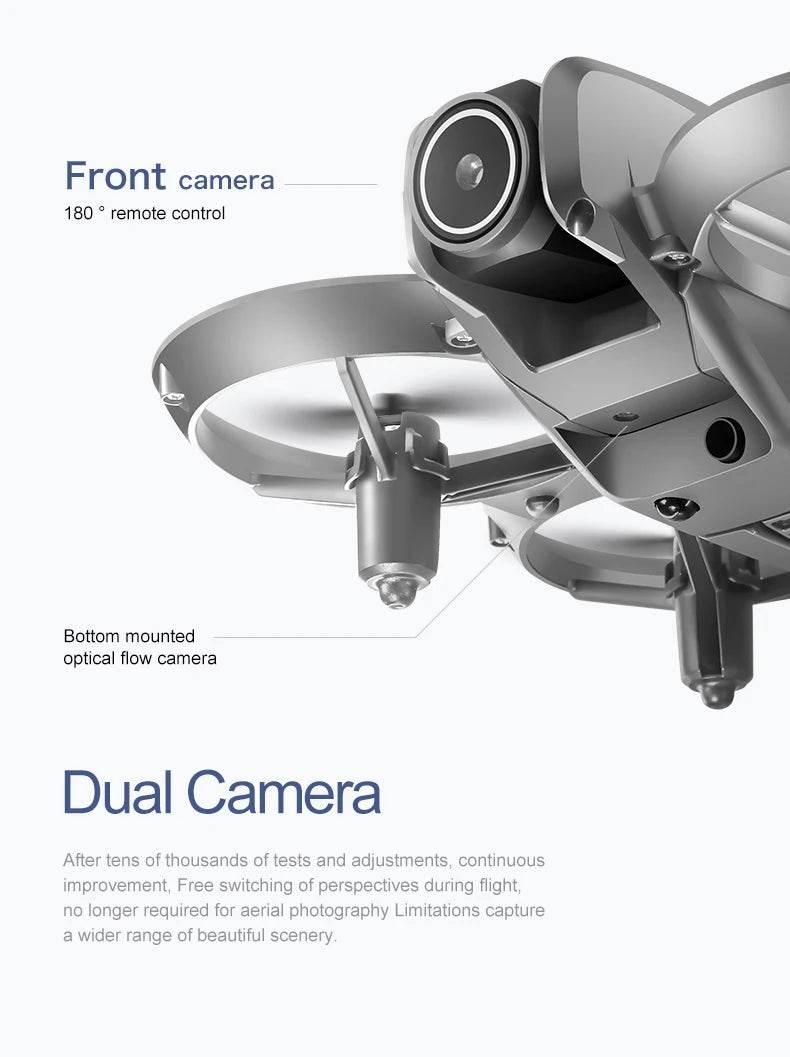 Xiaomi D16 Mini Drone with 180° Electric Adjustable 8K HD Camera WiFi Light Flow Drone Pocket Obstacle Avoidance Rc Quadcopter - Empire P.E