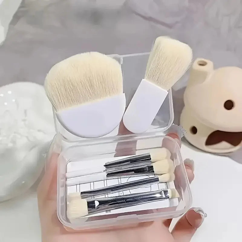 6Pcs Mini Makeup Brushes Set With Box Portable