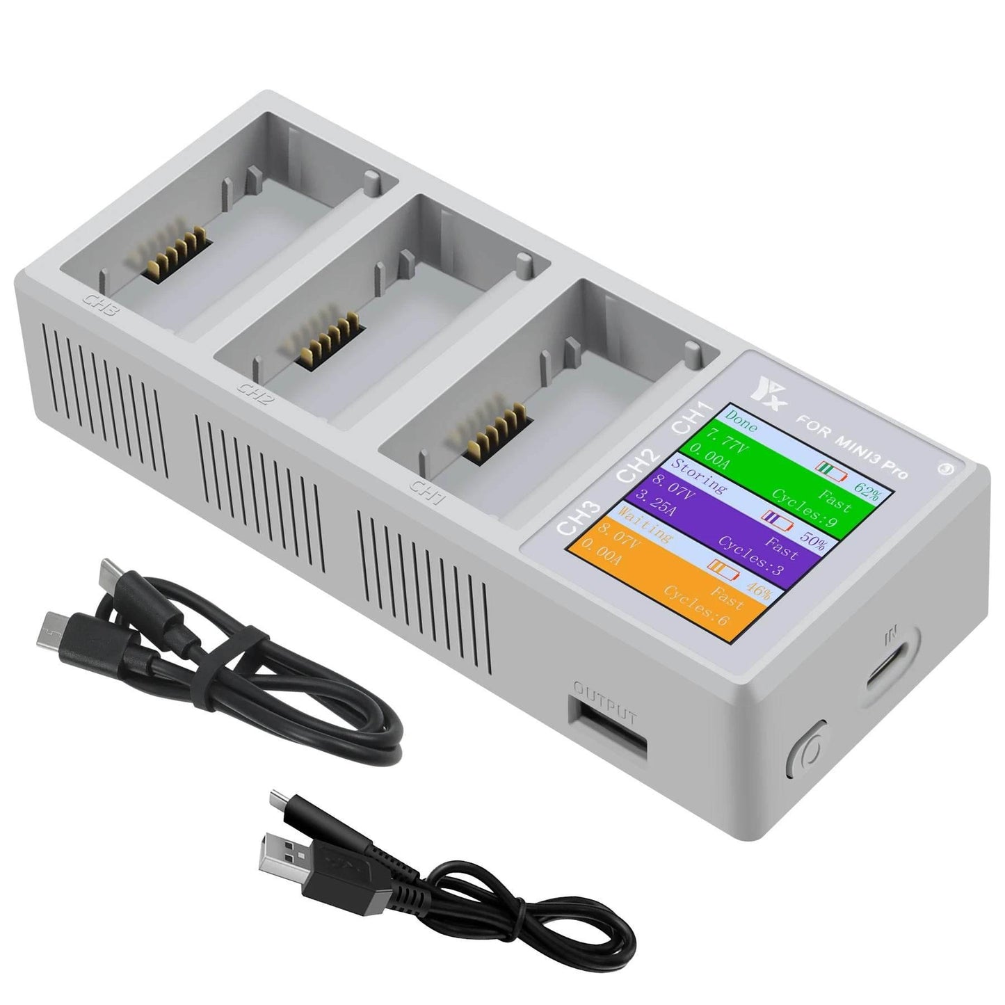 4in1 Battery Charging Hub for DJI Mini 4 PRO Drone Charger 4 Batteries Intelligent Flight Battery For DJI Mini 3 Pro/Mini 3 - Empire P.E