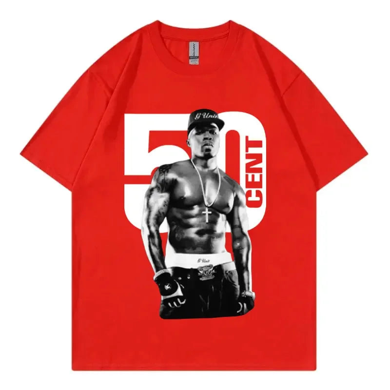 Rapper 50 Cent Graphic T Shirts Fashion Hip Hop Vintage - Empire P.E