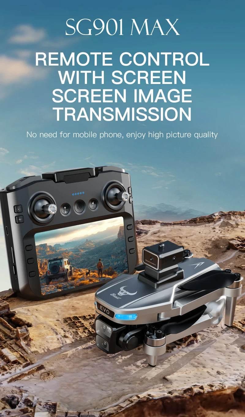 New SG901 MAX GPS Drone Professional 8K Camera Aerial FPV Brush Avoiding Obstacle with Large Screen Remote Control Folding Dron - Empire P.E
