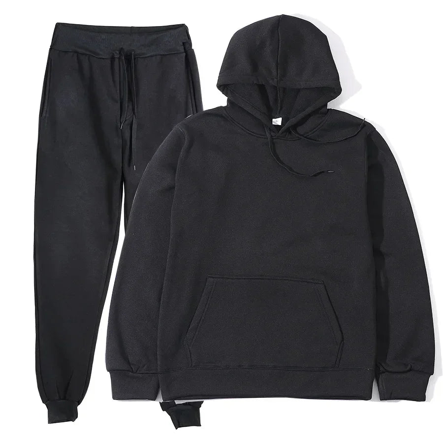 Sports Suits Fashion Tracksuit Hoodies + Pants Two Pieces Sets