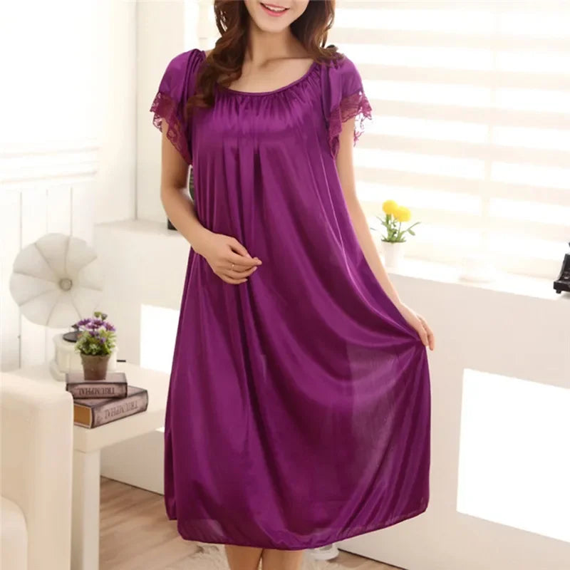 Women Long Sleeping Dress - Empire P.E