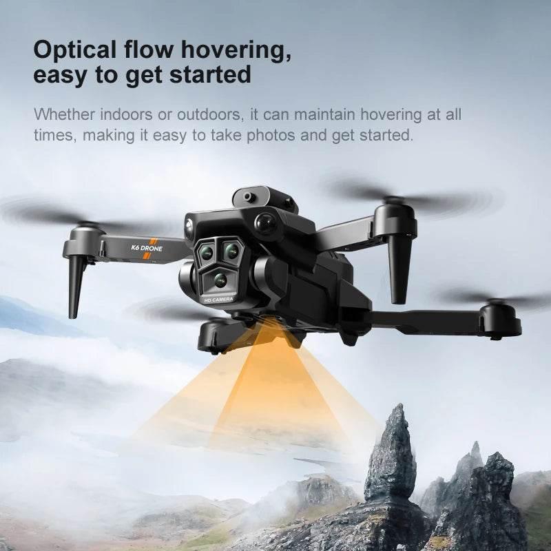 New light Flow professional UAV K6 MAX 4K HD three camera - Empire P.E