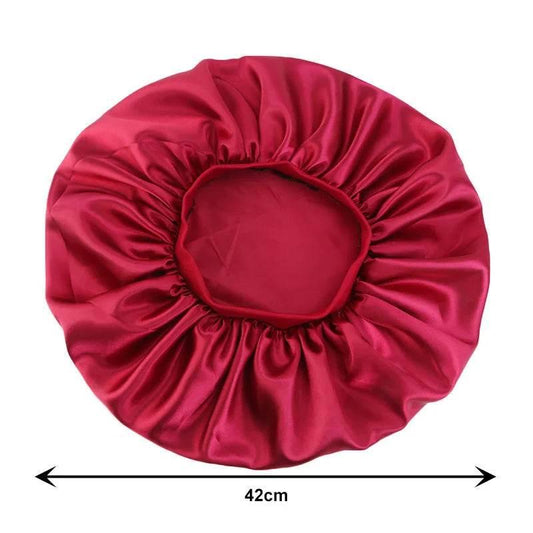 Women Oversized Silky Hair Bonnet Solid Color - Empire P.E