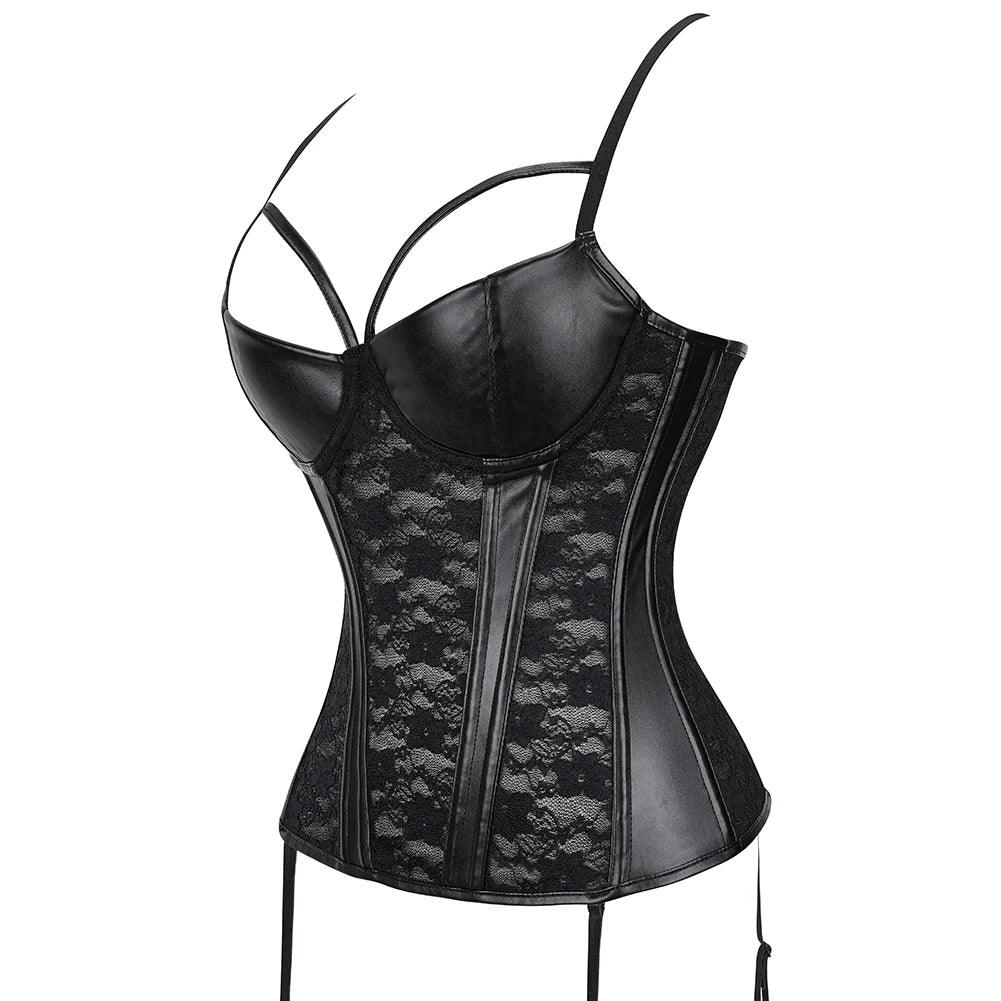 Women Sexy Lingerie Floral Lace Boned Corsage - Empire P.E