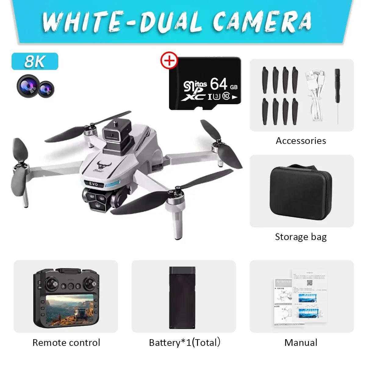 New SG901 MAX GPS Drone Professional 8K Camera Aerial FPV Brush Avoiding Obstacle with Large Screen Remote Control Folding Dron - Empire P.E