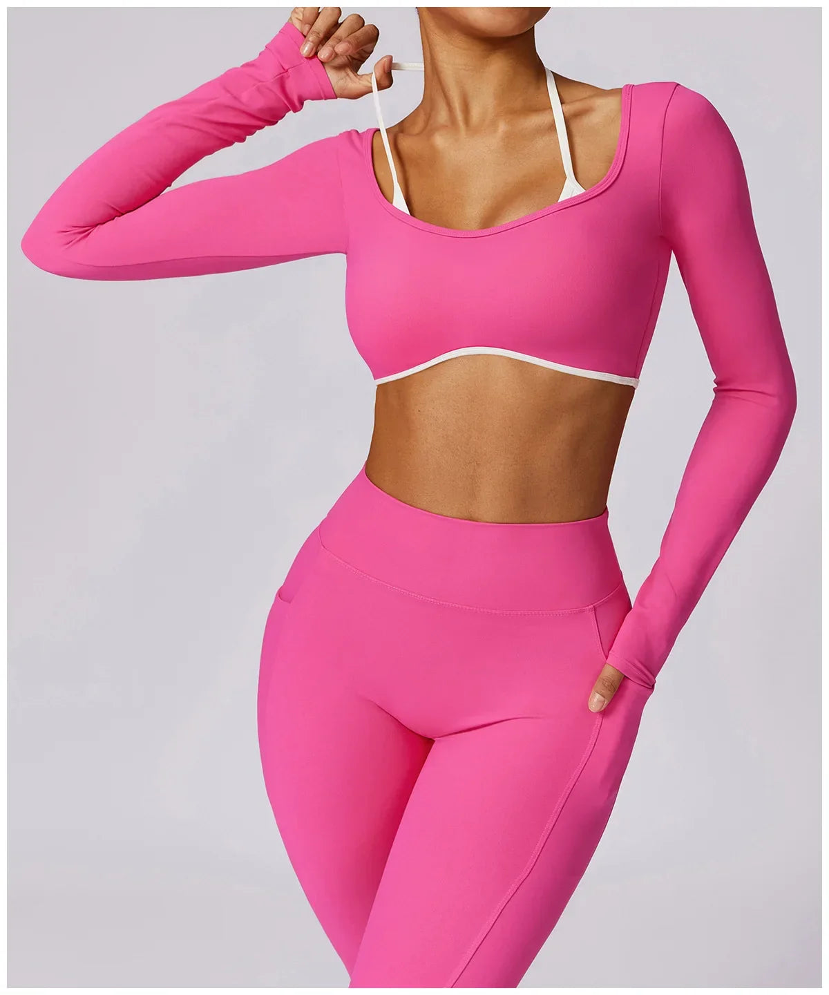 Yoga Set 2PCS Women Sportswear Push Up Workout Clothes - Empire P.E