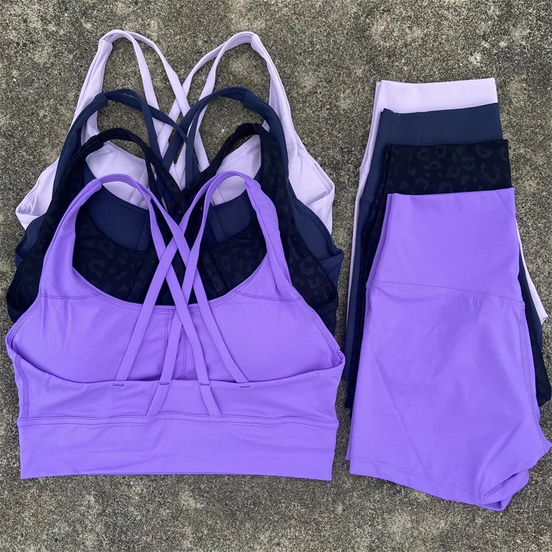 Yoga 2 Piece Gym Sports Shorts Set - Empire P.E