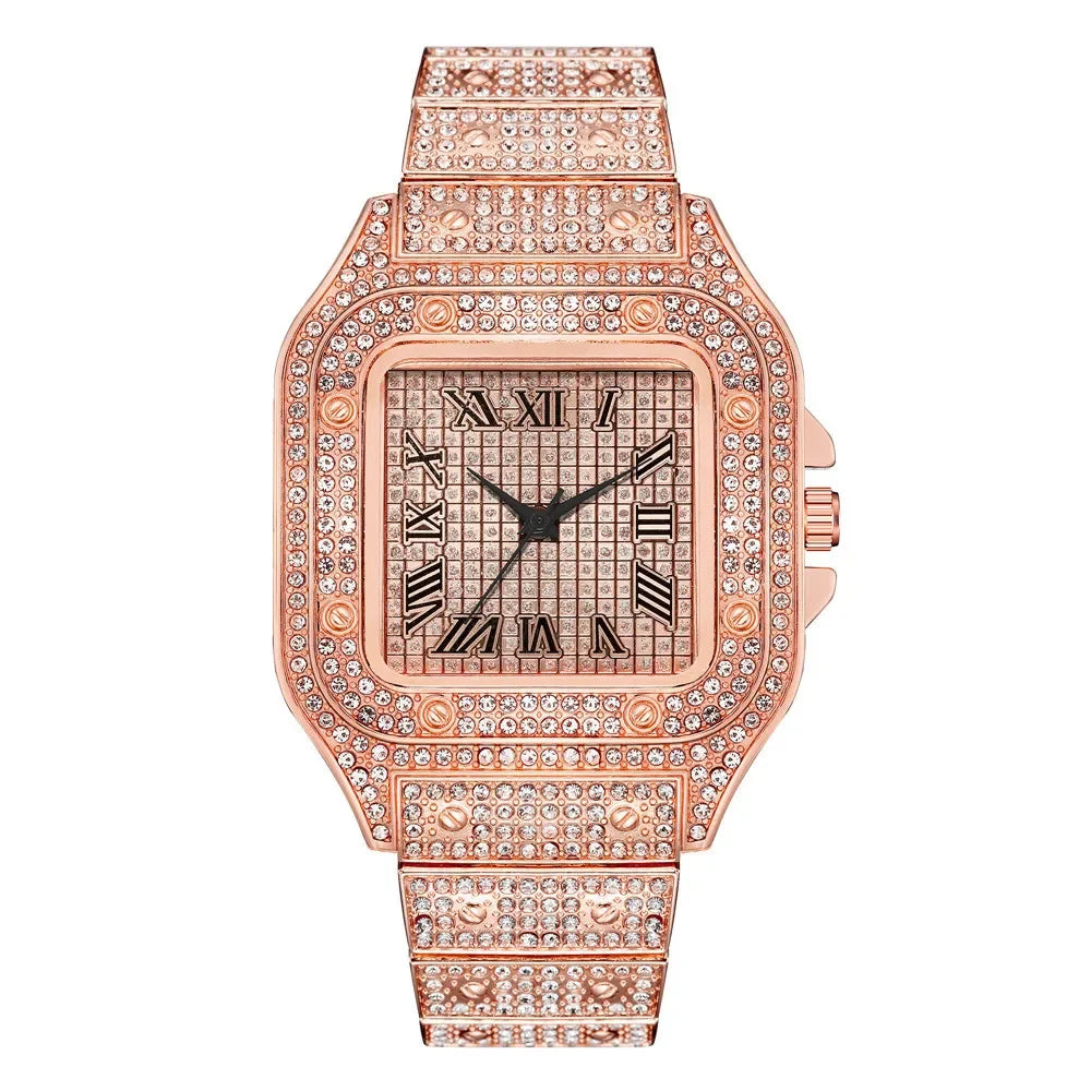 Classic Luxury Business Men's Steel Strap Square - Empire P.E