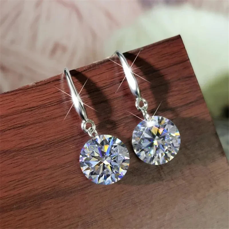 1CT Moissanite Long Drop Earrings - Empire P.E