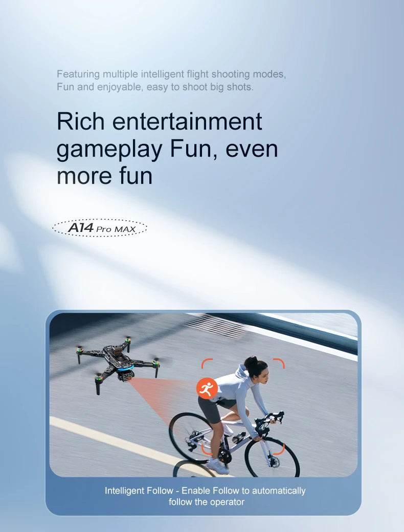 Drone with Camera Professional 4K HD Aerial Photography Dron GPS Return 4.5inch LCD Screen RC Quadcopter Three Camera Drone Toys - Empire P.E