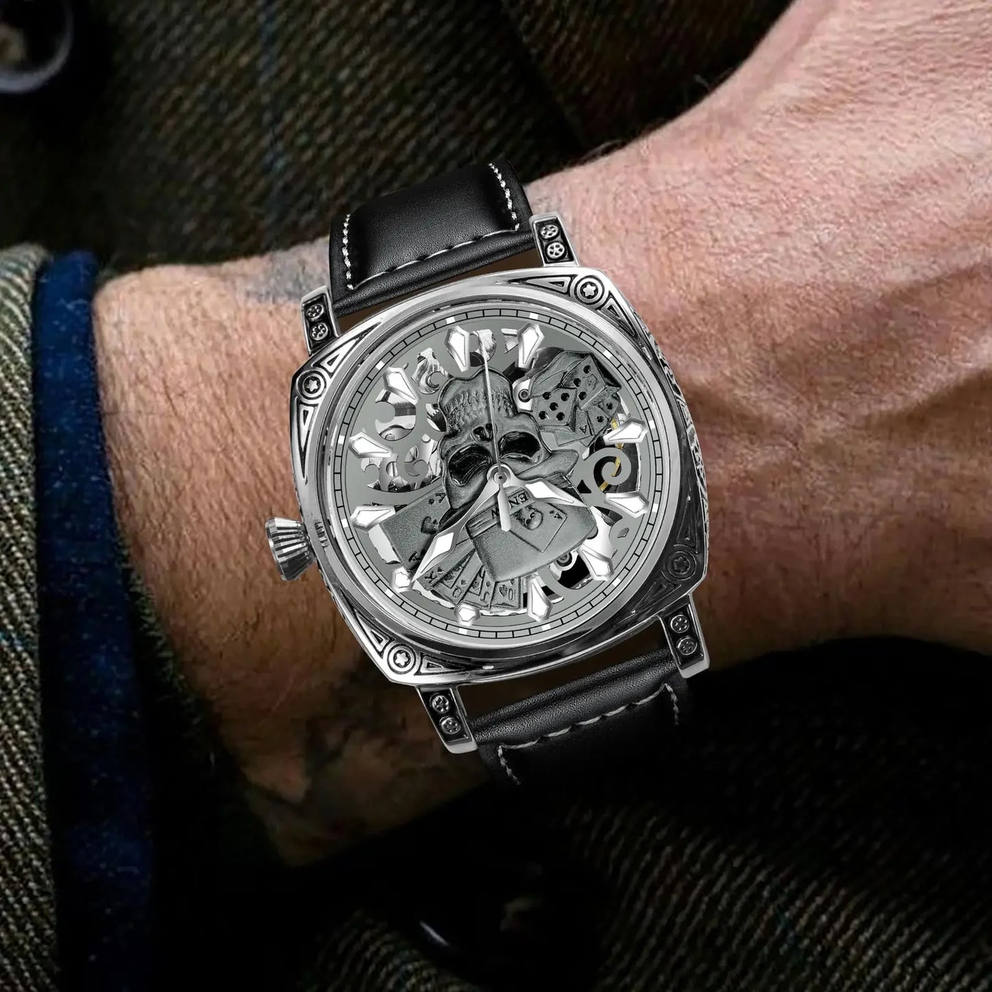 Skull Series Top Brand Luxury Gold Watch - Empire P.E