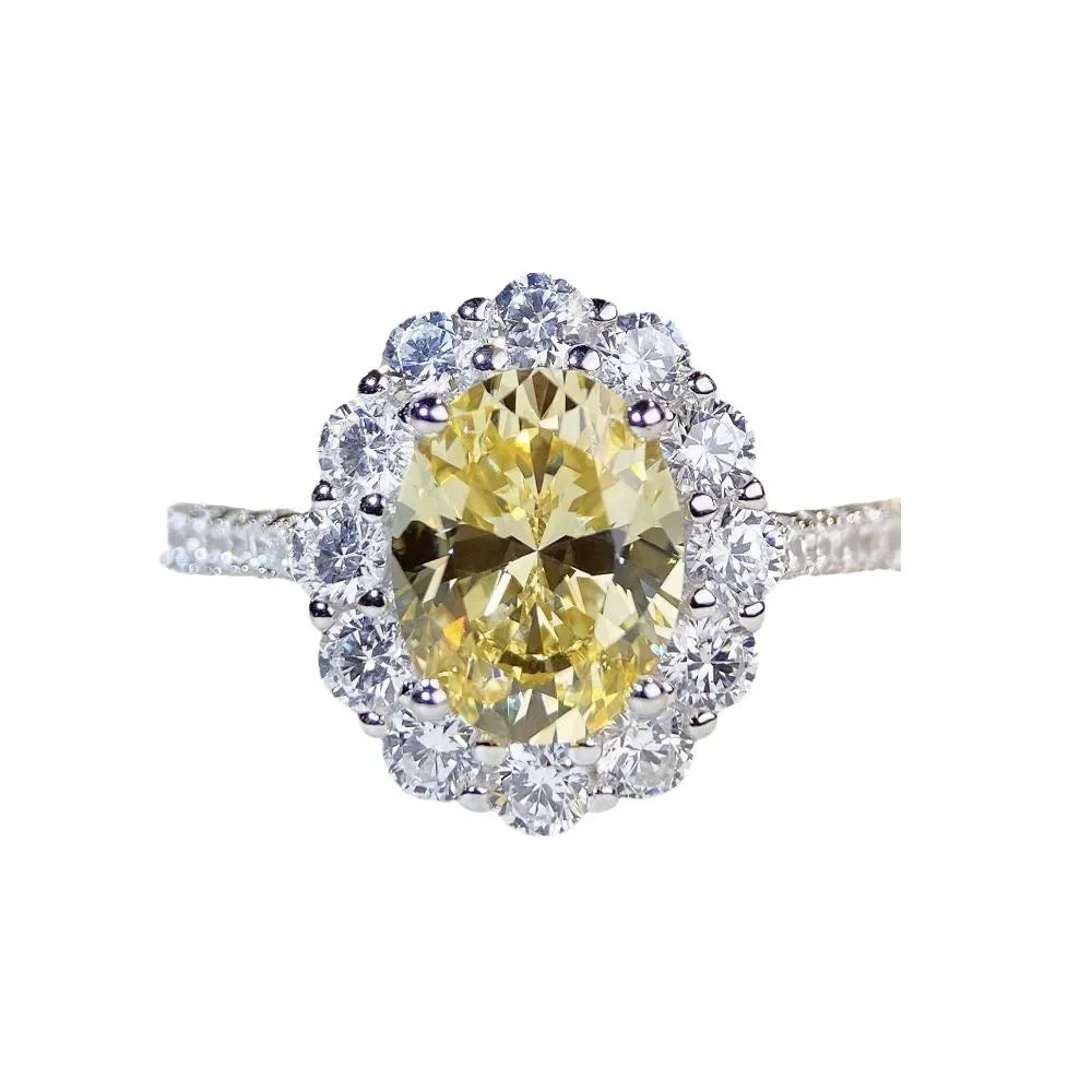 S925 Sterling Silver Egg Ring for Women - Empire P.E