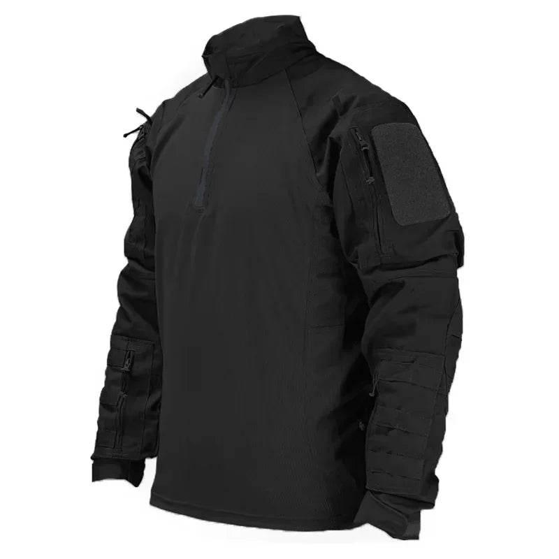 Tactical Shirts Combat Shirt Men Clothing Long Sleeve T-Shirts Breathable Airsoft T-shirt Camo Quick-dry Paintball T-Shirt Tops - Empire P.E