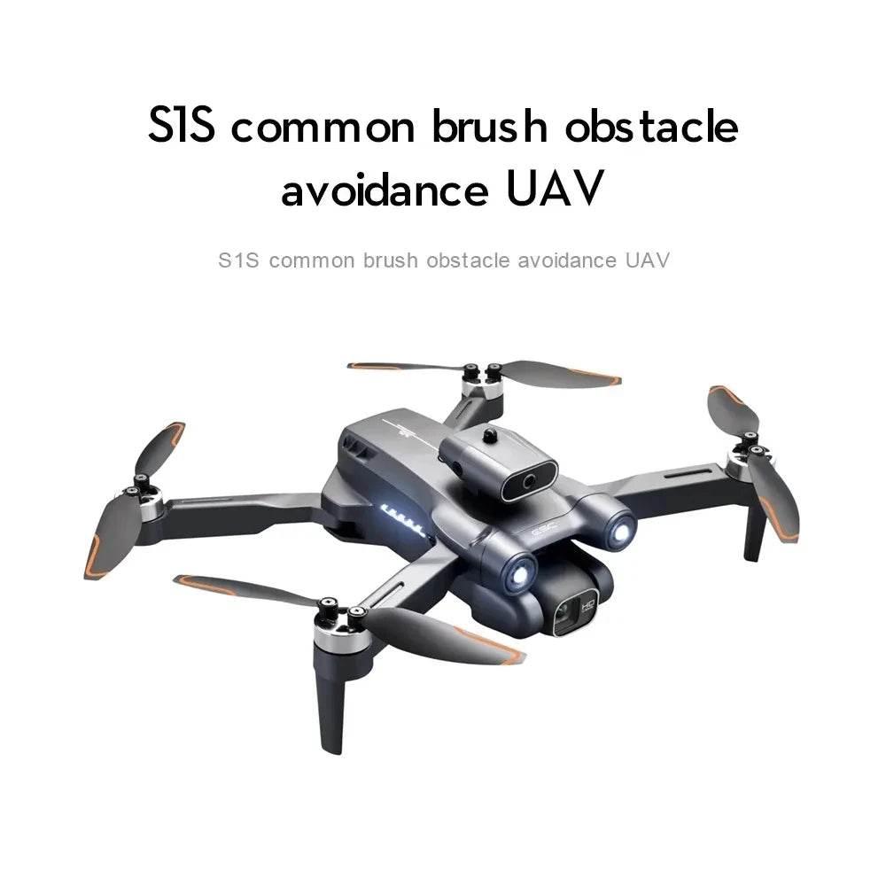 New S1S Mini Drone Caméra 8K Professional Brushless Motor Dron Obstacle Avoidance HD Dual Camera Foldable Quadcopter Toys - Empire P.E