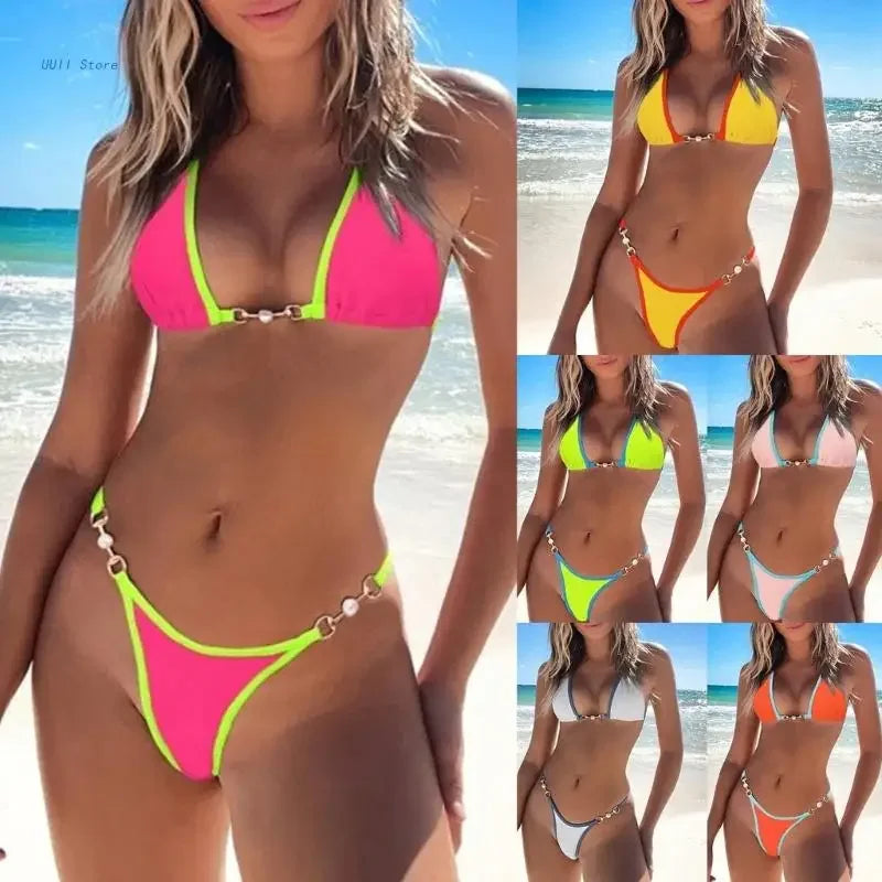 2Pcs Womens High Cut Thong - Empire P.E