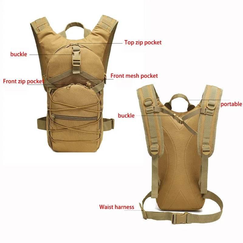 15L Tactical Backpack Bicycle Backpacks Outdoor Sports Cycling Hydration Climbing Hiking Camping Hiking Fishing Bike Bag - Empire P.E