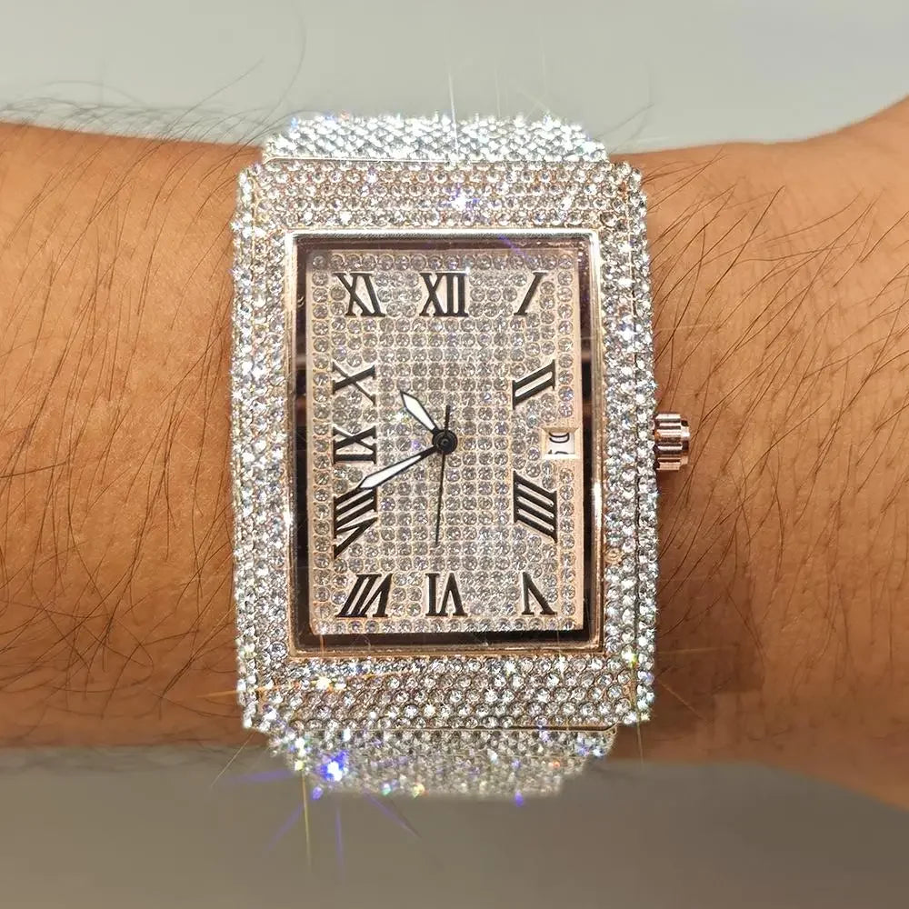2025 Hot Luxury Brand Quartz Diamond Watch For Men - Empire P.E