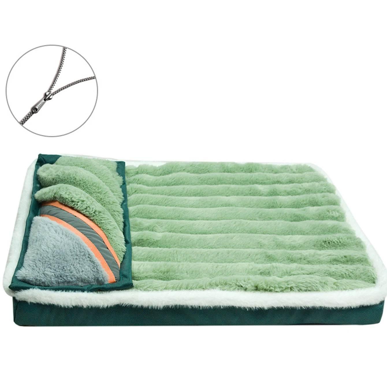 Dog Bed Mat with Zipper Remolvable Pet Mattress for Dog Sleeping Mat Washable Dog Mattress Pet Pad Cushion for Small Medium Pet - Empire P.E