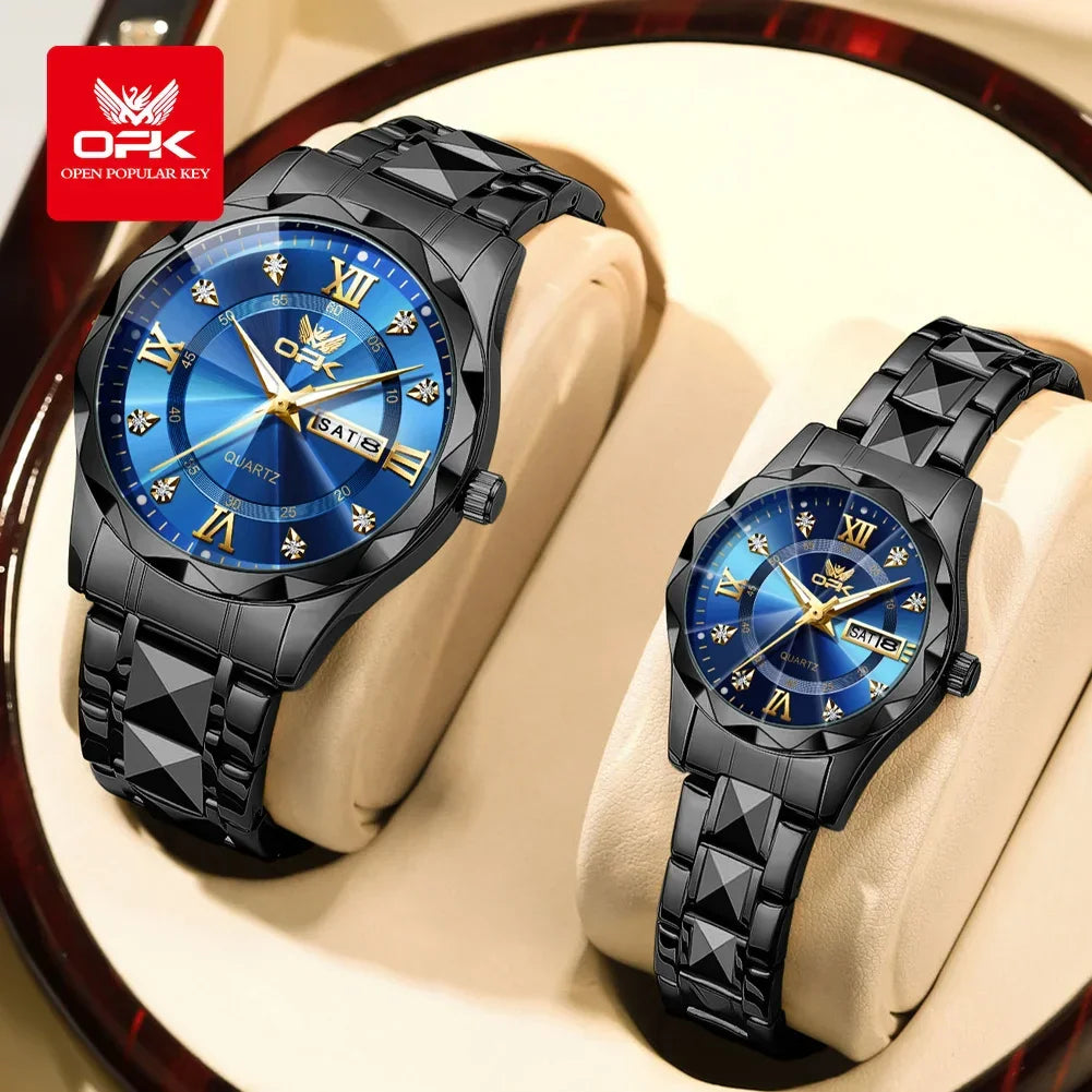 Couple Diamond Gold Watch - Empire P.E