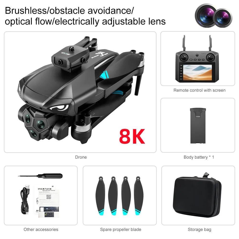 Xiaomi M33 MAX Drone Professional 4K/6K HD ESC Sero Dual Camera 5G Wifi GPS Foldable Brushless Optical Flow RC Quadcopter Toys - Empire P.E