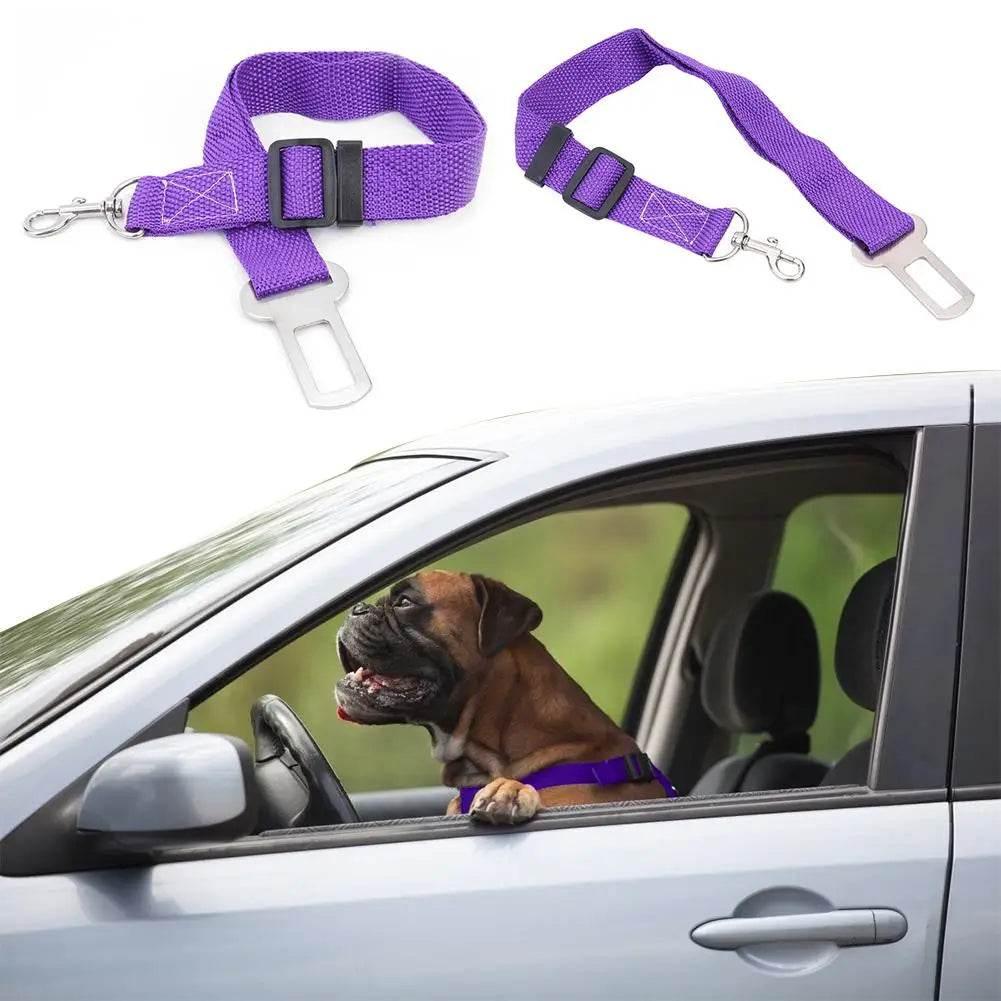 Dog Cat Car Safety Belt Adjustable Leash Vehicle Seat Belt Pet Supplies Harness Safe Lever Traction Collar Puppy Leash - Empire P.E