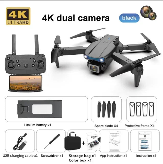 2023 New E88 Pro WIFI FPV Drone Wide Angle HD 4K 1080P Camera - Empire P.E