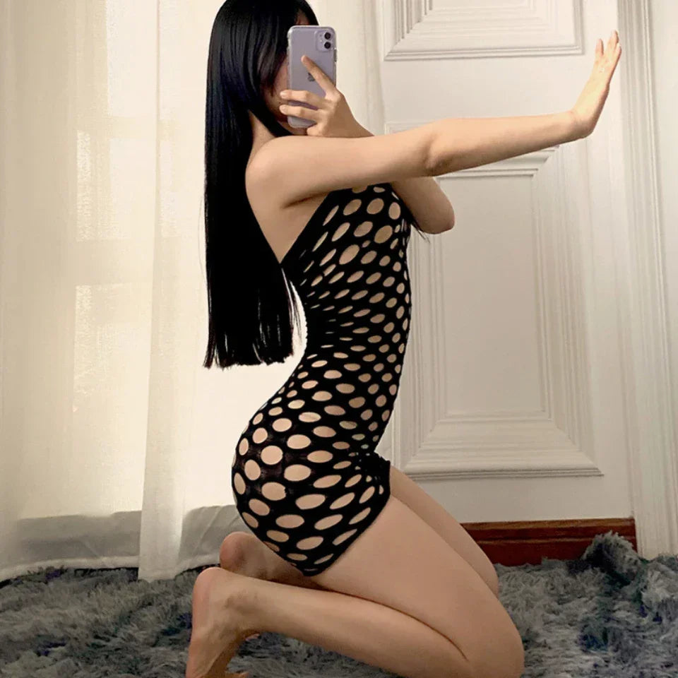 Ladies Sexy Lingerie Babydoll Dress, Thong, & Stockings - Empire P.E